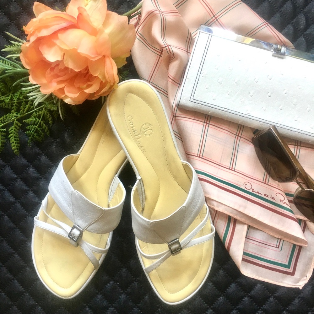 🤍 Cole Haan White Slip-On Sandals | Nike Air Comfort | Summer Essential